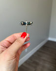 Handcrafted 925 Sterling Silver Pendant or Brooch with Abulone