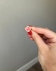 925 Sterling Silver, 18K Gold Plated, Hand-painted Enamel Clover Ring