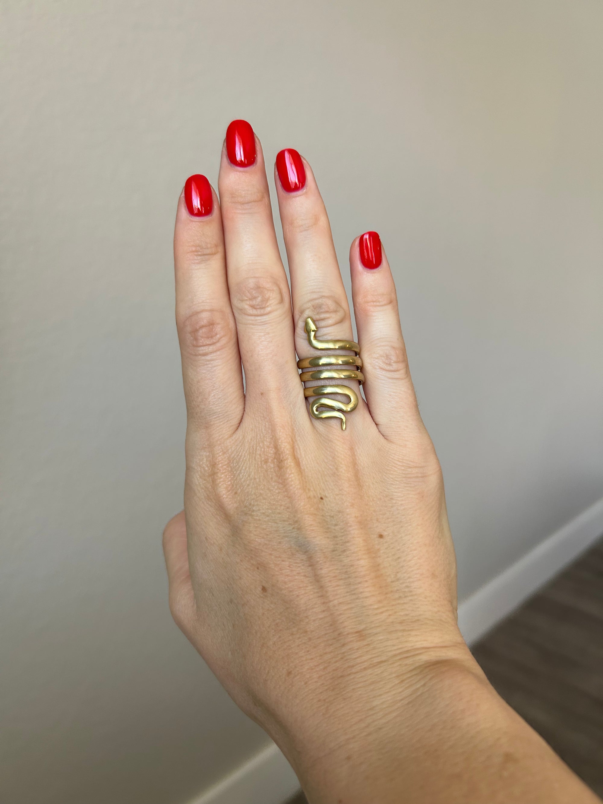 Handcrafted 925 Sterling Silver Ring, 18K Gold Plated