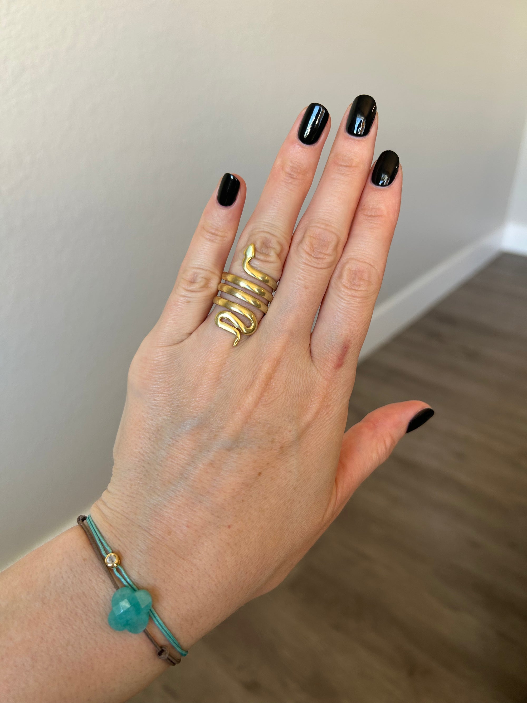 Handcrafted 925 Sterling Silver Ring, 18K Gold Plated