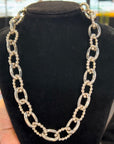Tube & Beads Oval Links Necklace
