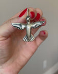 Handcrafted 925 Sterling Silver Hummingbird Pendant